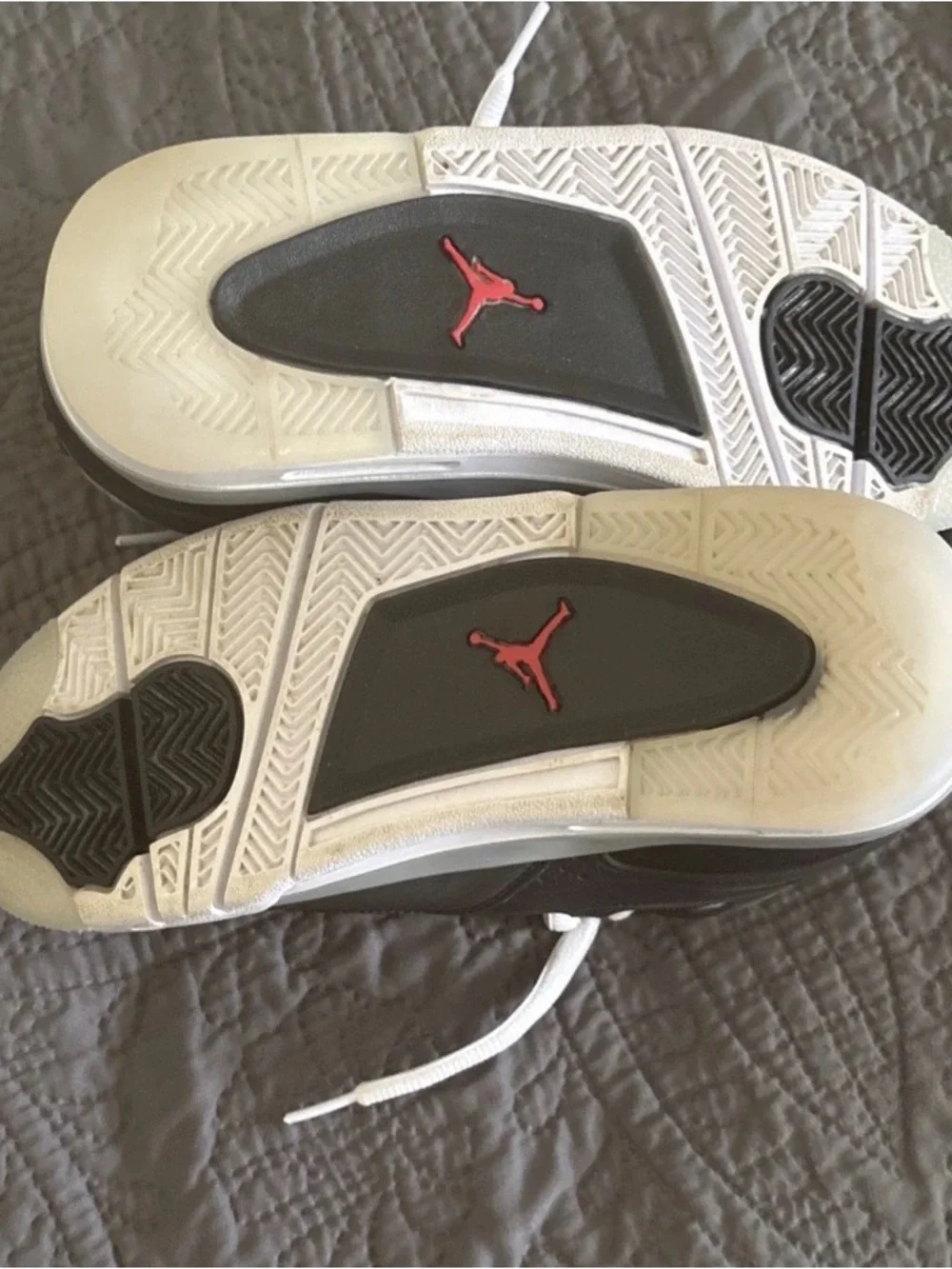 Nike Black and White Low-Top‎ Sneakers with Red Logo